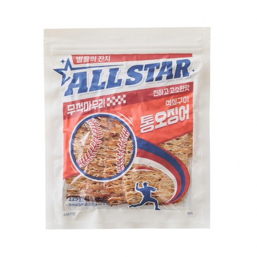 오천산업 ALLSTAR 석쇠구이 통오징어 (125G)