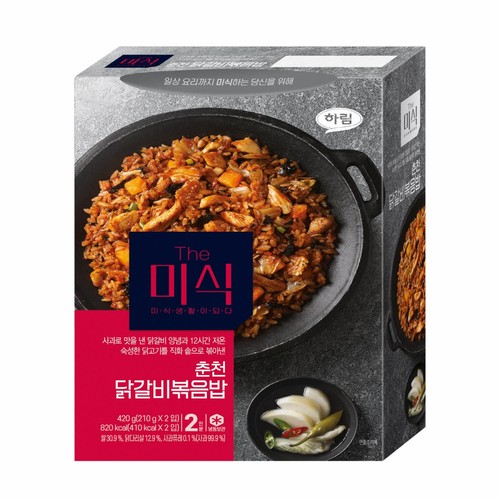 하림 더미식 춘천 닭갈비 볶음밥 (210G*2입)