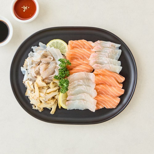 광어연어전복도다리 모둠회 (300G)