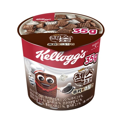 켈로그 첵스초코 쿠앤크 컵시리얼 (35G)