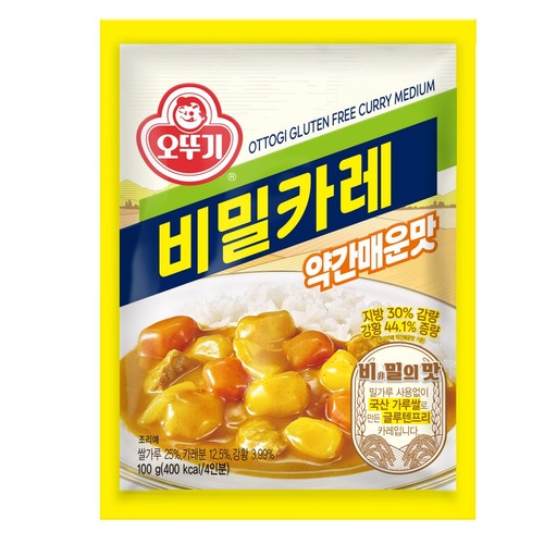 오뚜기 비밀카레 약간매운맛 (100G)