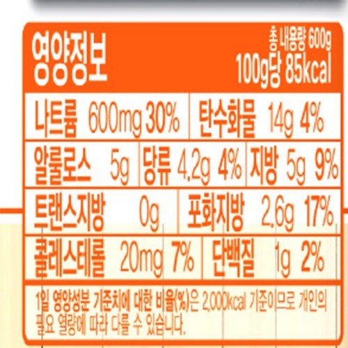 오뚜기 LIGHT&JOY 저당 로제 파스타소스 (600G)