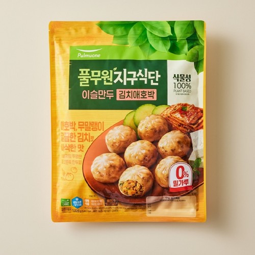풀무원 지구식단 이슬만두 김치애호박 (1020G)