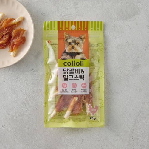 콜리올리 닭갈비 & 밀크스틱 (80G)