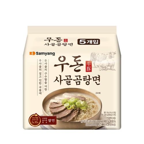 삼양 우돈사골곰탕면 (110G*5)