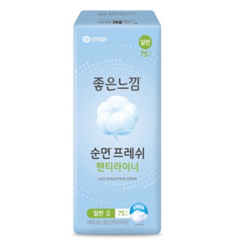 좋은느낌 순면프레쉬 라이너 일반 (75입)