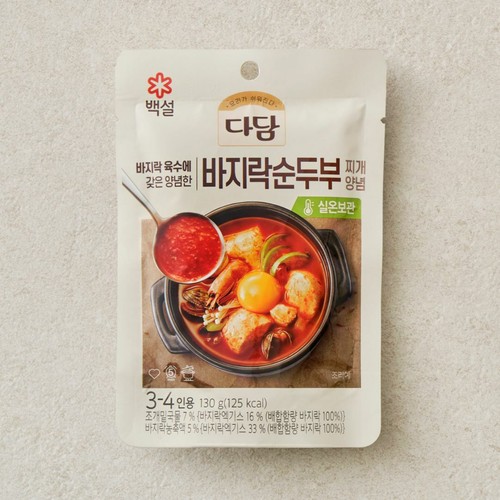 다담 바지락 순두부 찌개양념 (130G)
