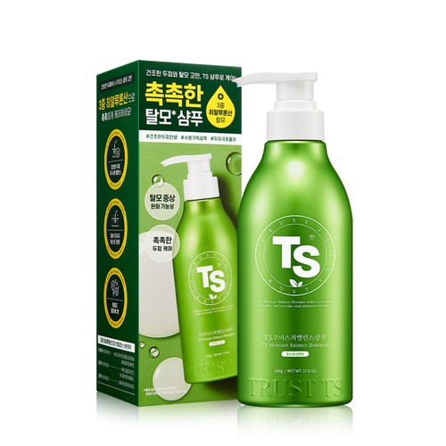TS 모이스처 밸런스 샴푸 (500ML)