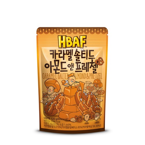 HBAF 카라멜 아몬드 앤 프레첼 (120G)
