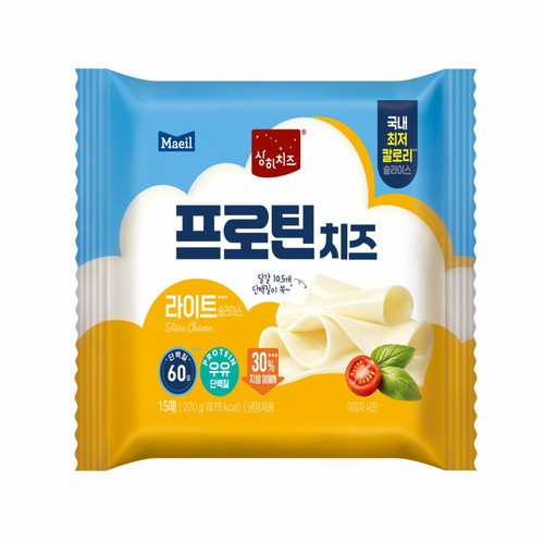 매일 상하 프로틴치즈 라이트 슬라이스 (270G)