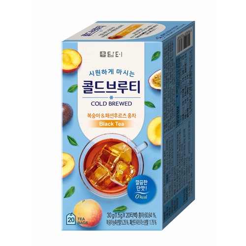  담터 콜드브루티 복숭아&패션후르츠 (1.5G*20포)
