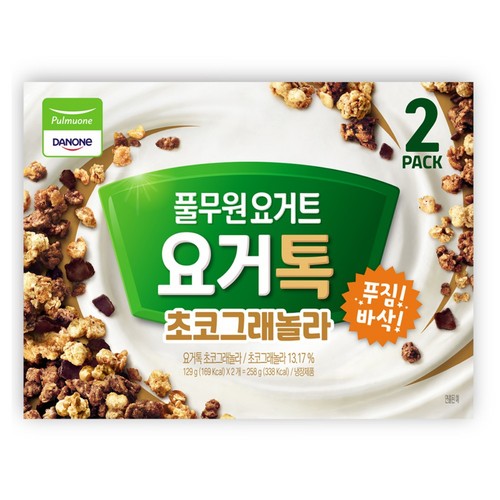 풀무원다논 요거톡 초코그래놀라 (129G*2입)