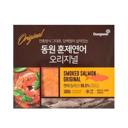 담백함이 살아있는 동원 훈제연어 오리지널 (180G)