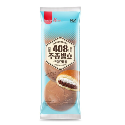 삼립 408시간 주종발효 단팥크림빵 (240G)