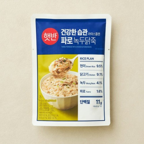 CJ 햇반 파로녹두닭죽 (420G)