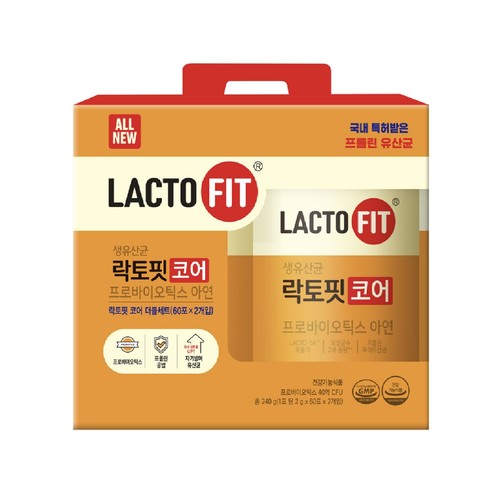 종근당건강 생유산균 락토핏 코어 더블세트 (2G*120포)