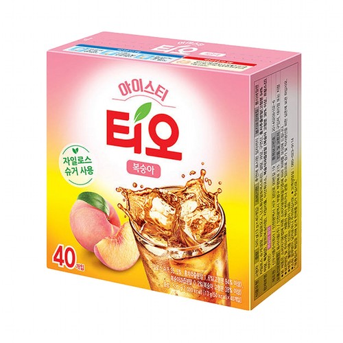 동서 티오 아이스티 복숭아 40포 (13G*40포)