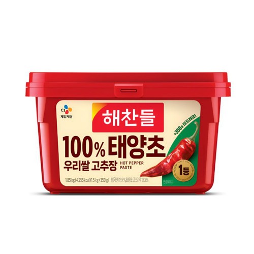 해찬들 100% 태양초 우리쌀 고추장 (1.5KG+350G)