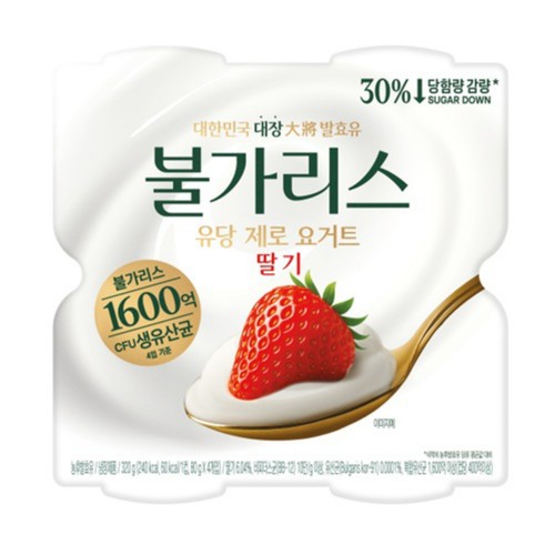 남양 떠먹는 불가리스 제로 딸기 (80G*4입)