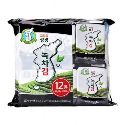 성경 녹차식탁김 (4G*12봉)