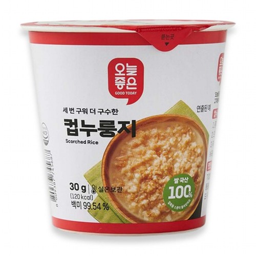물만 부어서 뚝딱 오늘좋은 컵누룽지 (30G)