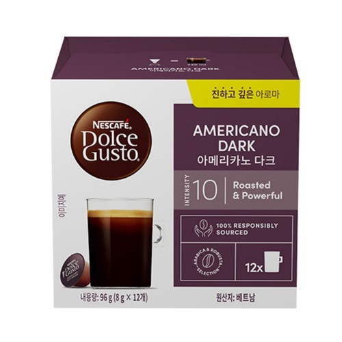 네스카페 돌체구스토 아메리카노 다크 캡슐커피 (8G*12입)