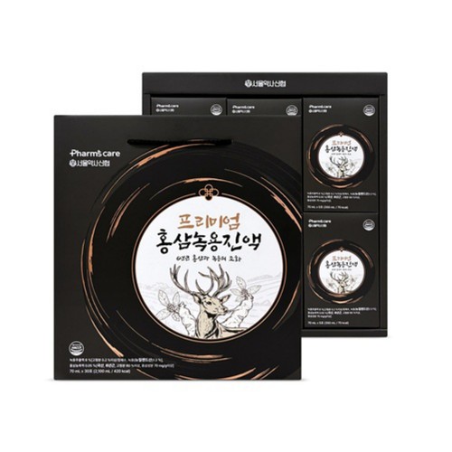 [추석 선물세트 사전예약] 약사신협 프리미엄 홍삼녹용진액 (70ML*30포)