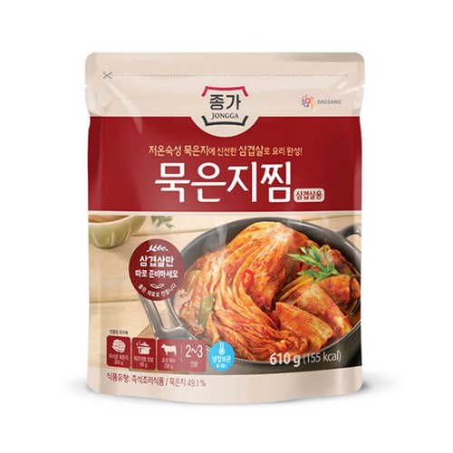 대상 종가 묵은지찜 삼겹살용 (610G)