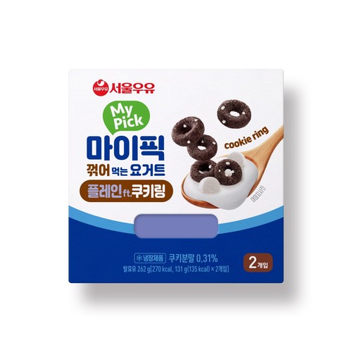 서울우유 마이픽 플레인쿠키링 (131G*2입)