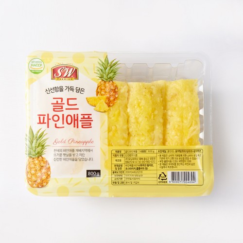 컷팅 파인애플 (800G/팩)