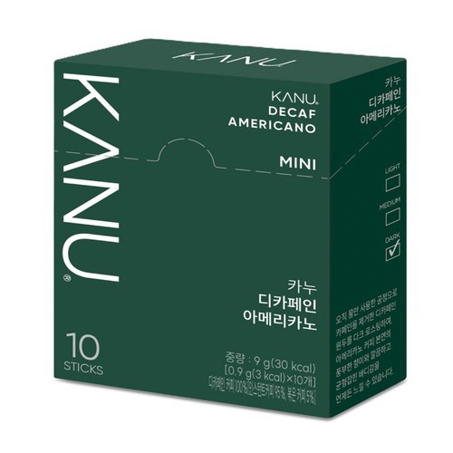 카누 디카페인 미니 (0.9G*10입)
