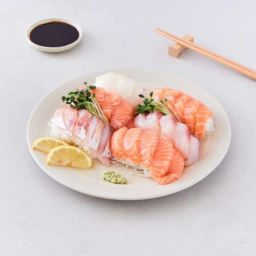 광어 연어 숭어 모둠회 (300G)