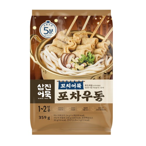 삼진어묵 꼬치어묵 포차우동 (359G)