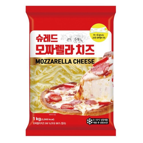 고소한 슈레드 모짜렐라 치즈 (1KG)