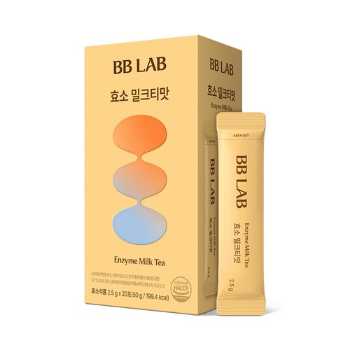 뉴트리원 비비랩 효소 밀크티맛 (2.5G*20포)