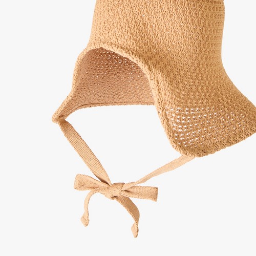 BEIGE(L) 오늘좋은 와플 니트 보넷햇