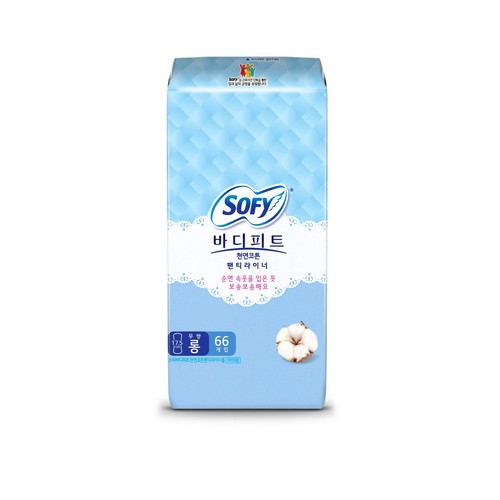 쏘피 바디피트 천연코튼라이너 롱 (66입)