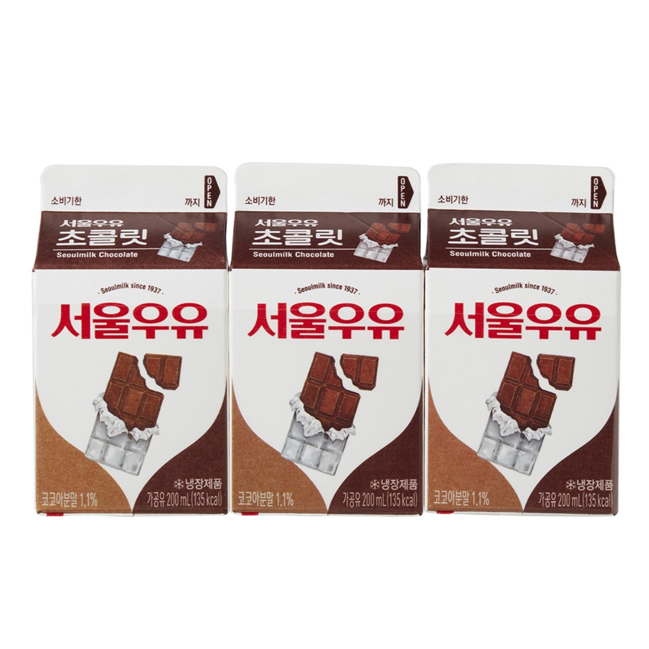 서울우유 초코우유 (200ML*3)ㅣ롯데마트 제타 최상의 신선 식품과 다양한 간편식을 롯데마트 제타에서 만나보세요