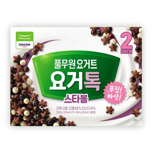 풀무원다논 요거톡 스타볼 (132G*2입)