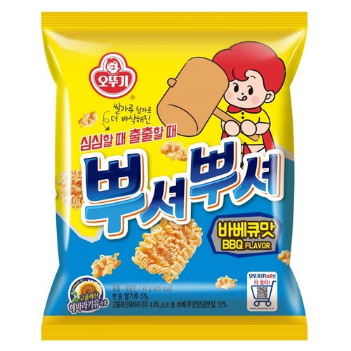 오뚜기 뿌셔뿌셔 바베큐맛 (90G)