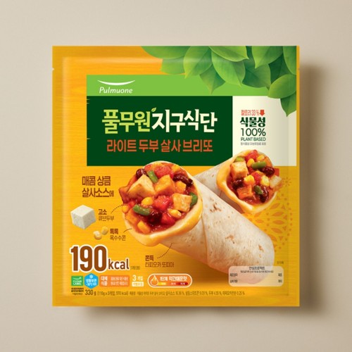 풀무원 지구식단 두부살사 브리또 (330G)