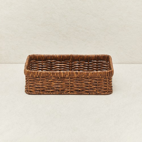  오늘좋은 라탄 St. 바스켓 (M, 다크) (30*21*8.5CM)
