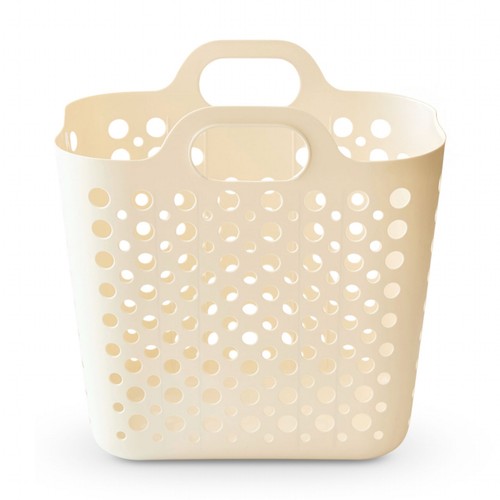 오늘좋은 사각 세탁바구니 (33L, 크림) (28*41*40CM)