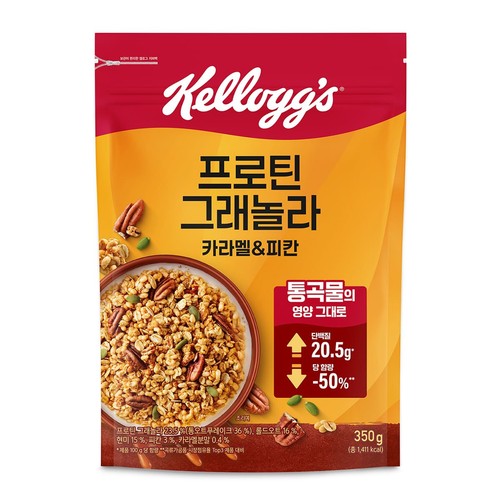 켈로그 카라멜&피칸 프로틴 딜라이트 (350G)