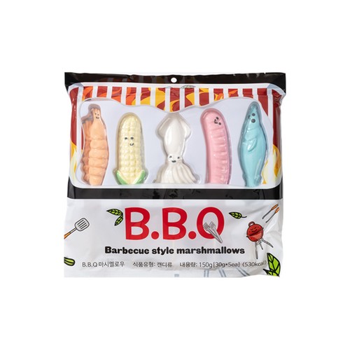 BBQ 마시멜로 5종세트 (150G)