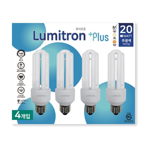 GE 루미트론 컴팩트 (주광색) 4P (20W)