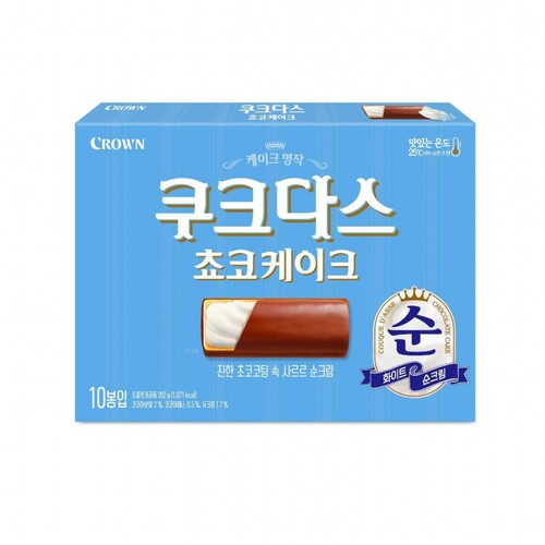 크라운 쿠크다스 초코 케이크 (202G)