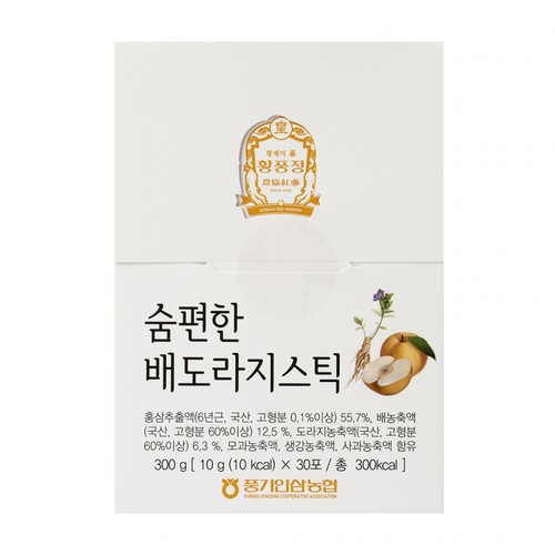 (S) 황풍정 숨편한 배도라지스틱 (10G*30포)