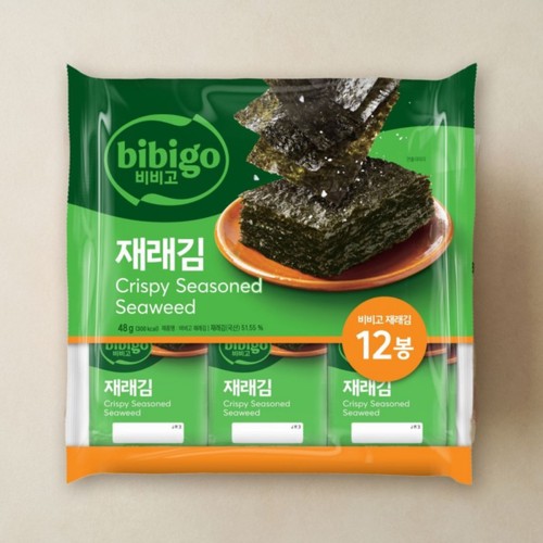 50년 전통 비법 CJ 비비고 재래김 (4G*12봉)