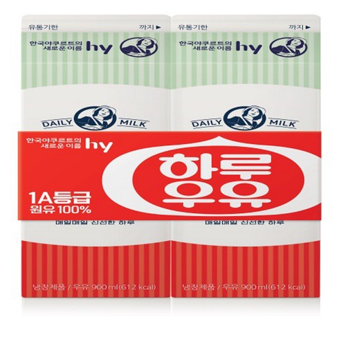 hy 한국야쿠르트 하루우유 (900ML*2입)